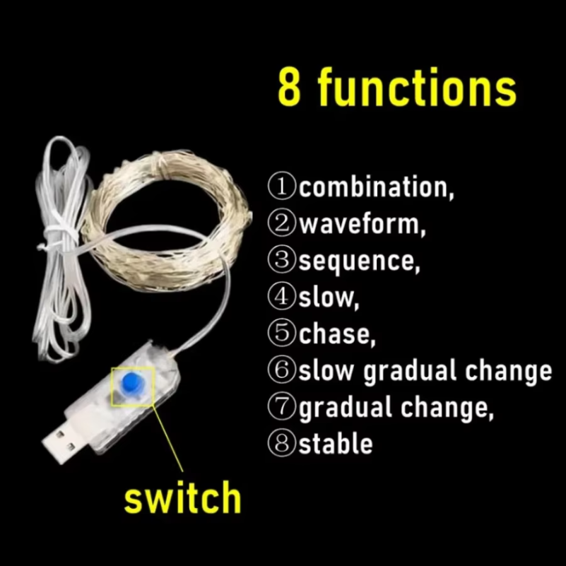 LED Fairy Lights USB Power Str - Led Fairy String Lights ulasan dan harga