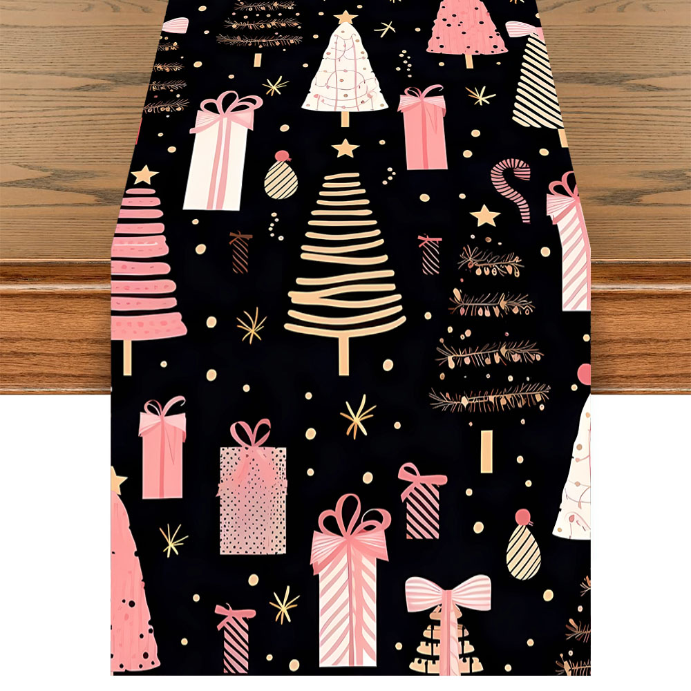 Christmas Table Runner Pink Xm - Christmas Table Runner ulasan dan harga