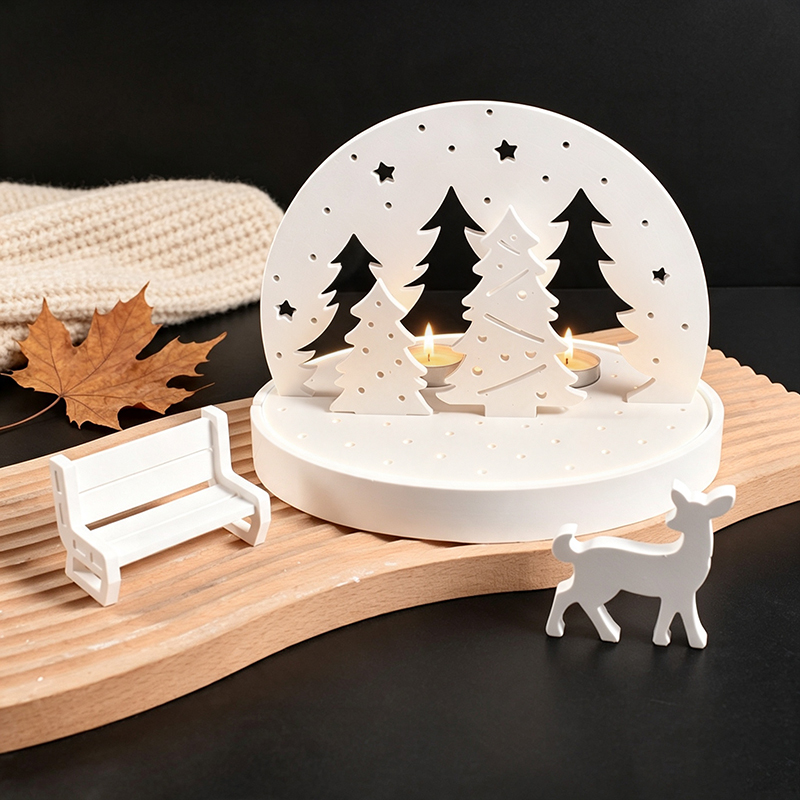 Christmas Elk Tealight Candle  - Holiday Candle Set ulasan dan harga