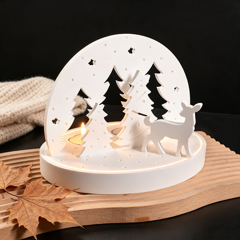 Christmas Elk Tealight Candle  - Holiday Candle Set ulasan dan harga