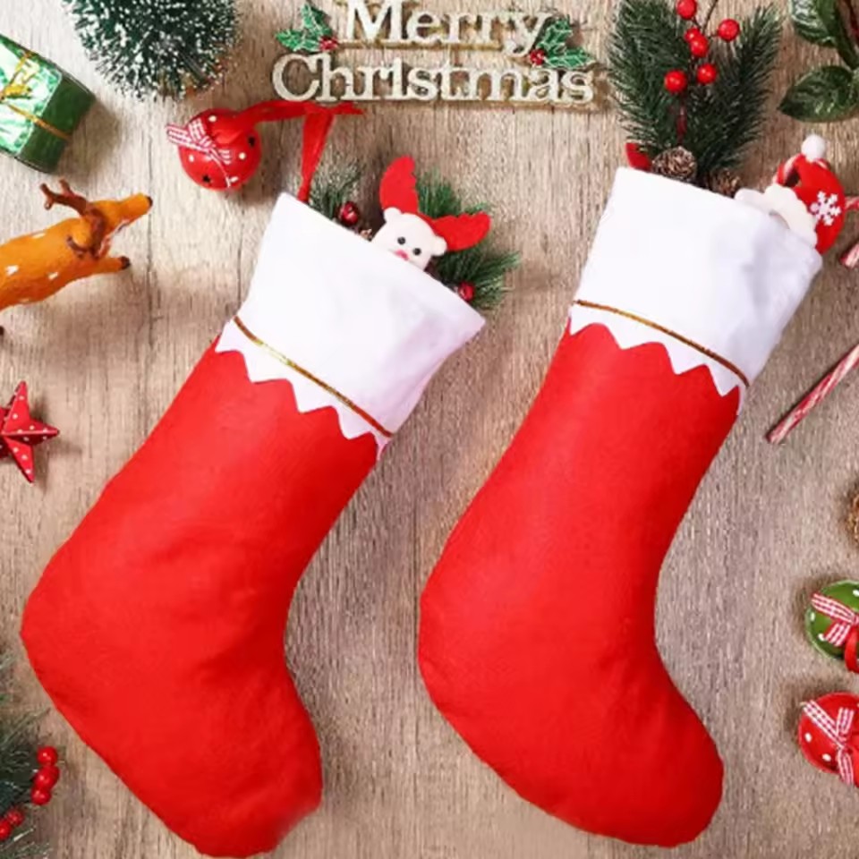 1/3/6pcs Christmas Stockings,  - Christmas Stocking Hanging ulasan dan harga