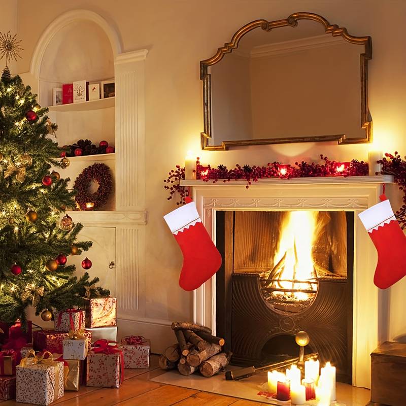 1/3/6pcs Christmas Stockings,  - Christmas Stocking Hanging ulasan dan harga