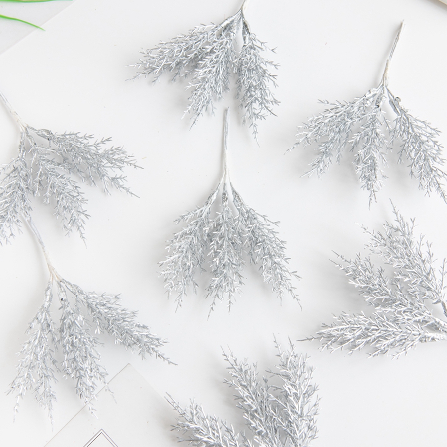 6Pcs Artificial Plants Autumn  - Christmas Tree Artificial ulasan dan harga