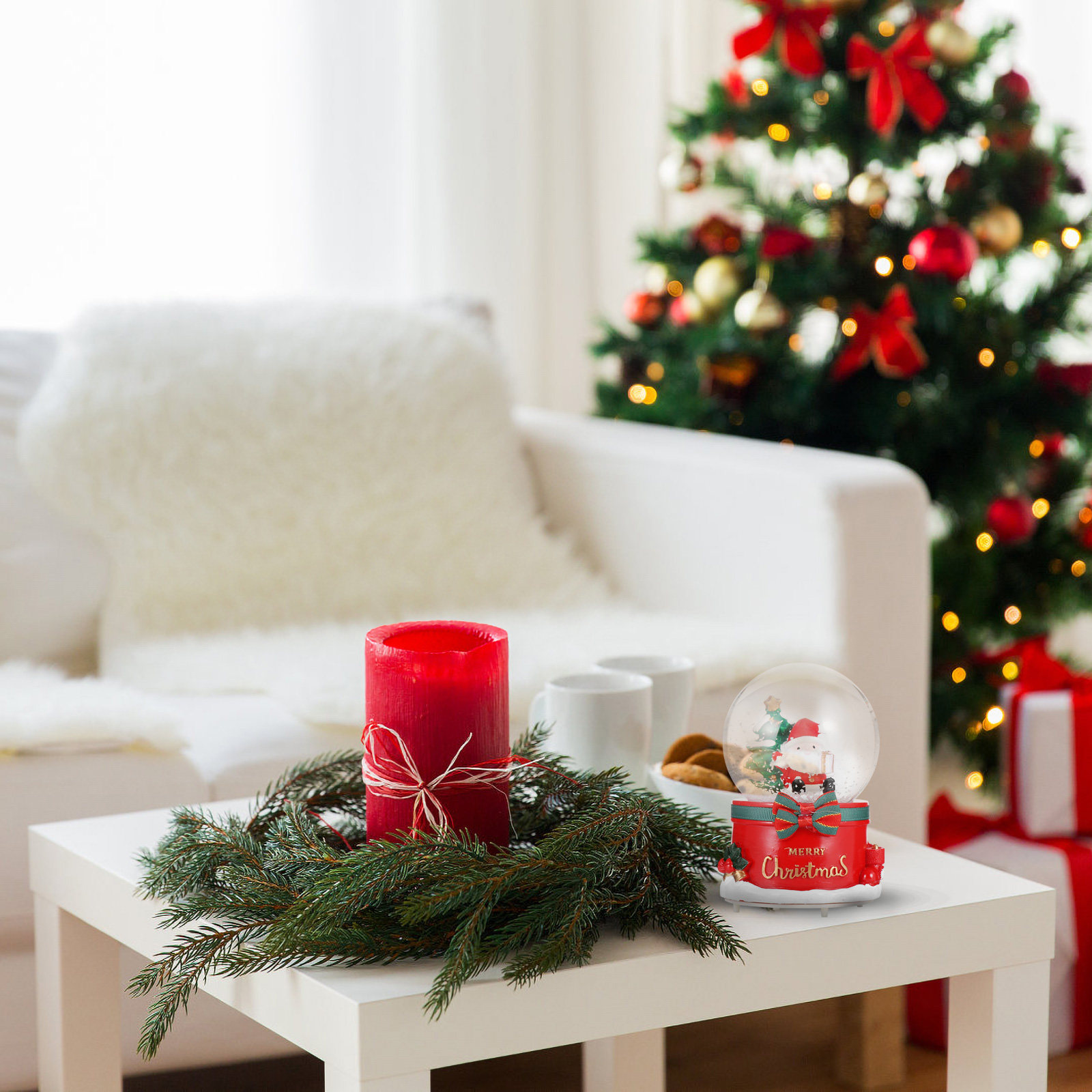 Christmas Santa Claus Globe Mu - Snow Globe Musical ulasan dan harga