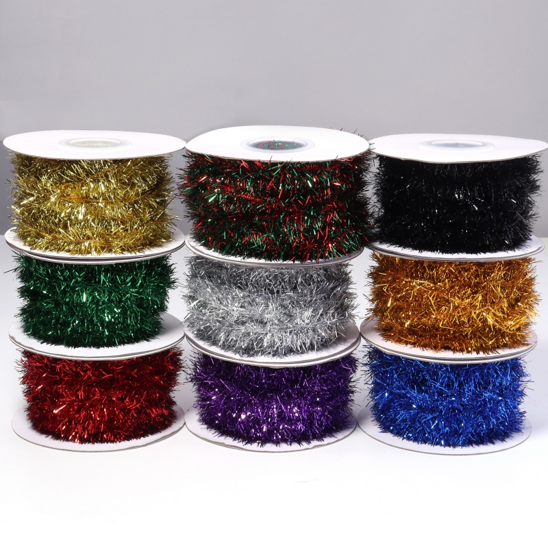 10Yards Christmas Tinsel Ribbo - Tinsel Garland Decoration ulasan dan harga