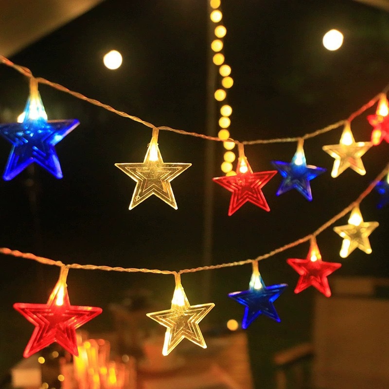 3Color Star LED String Lights  - Led Fairy String Lights ulasan dan harga