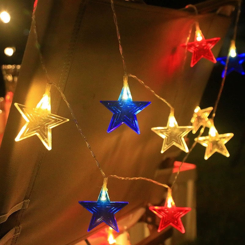 3Color Star LED String Lights  - Led Fairy String Lights ulasan dan harga