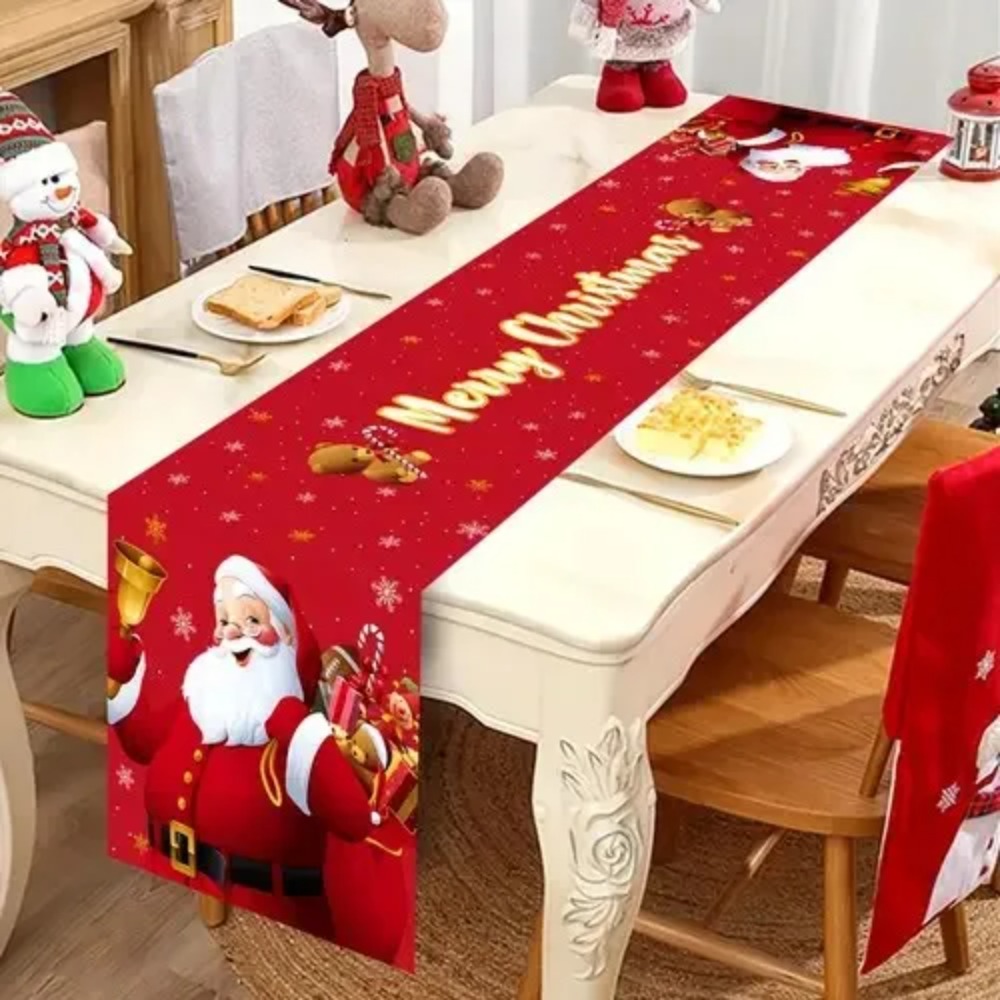 Santa Claus Christmas Table Ru - Christmas Table Runner ulasan dan harga