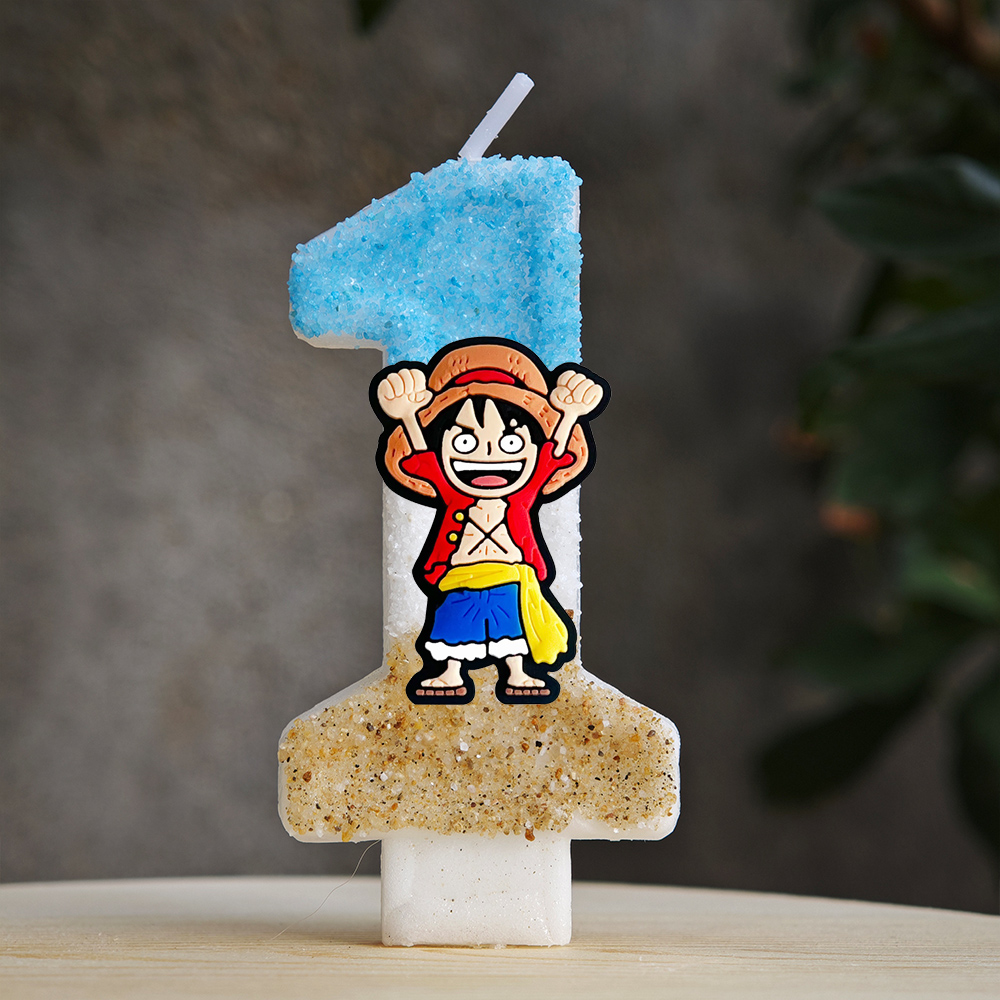 One Piece Luffy Figure Birthda - Holiday Candle Set ulasan dan harga