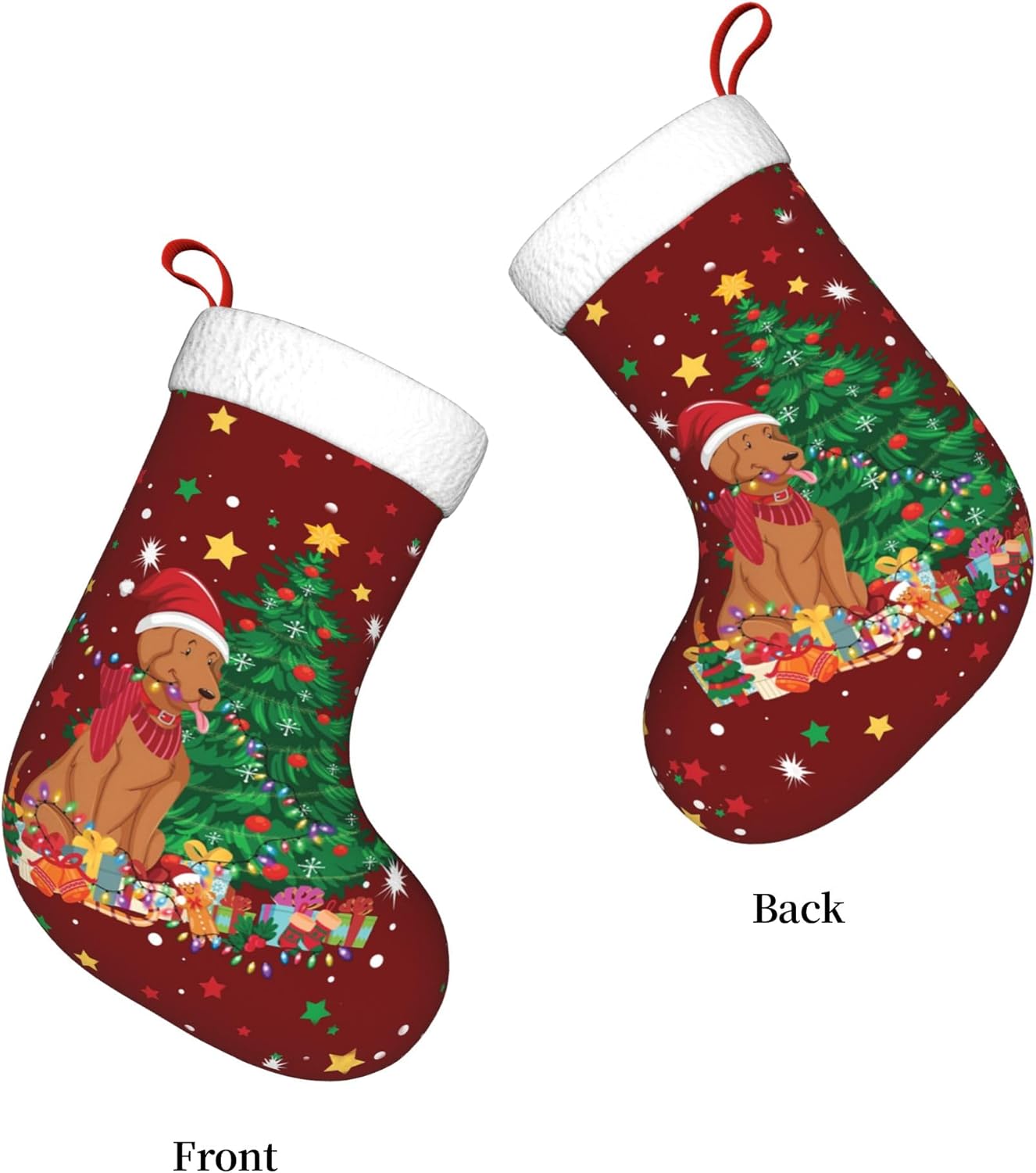 Christmas Dog Light Design 17. - Christmas Stocking Hanging ulasan dan harga