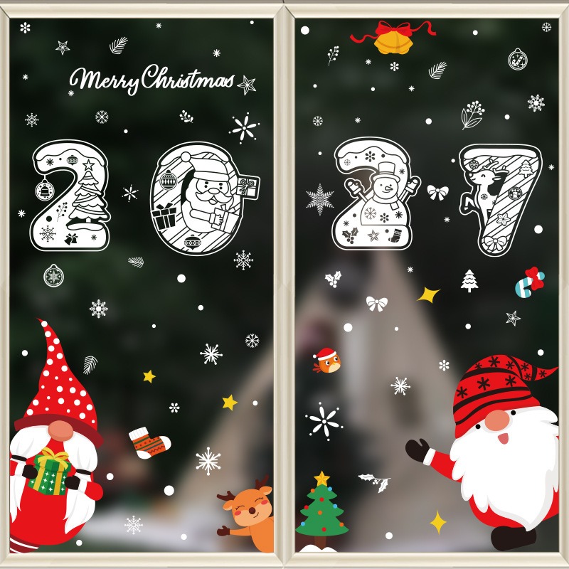 New Creative Christmas Window  - Snowflake Window Decal ulasan dan harga